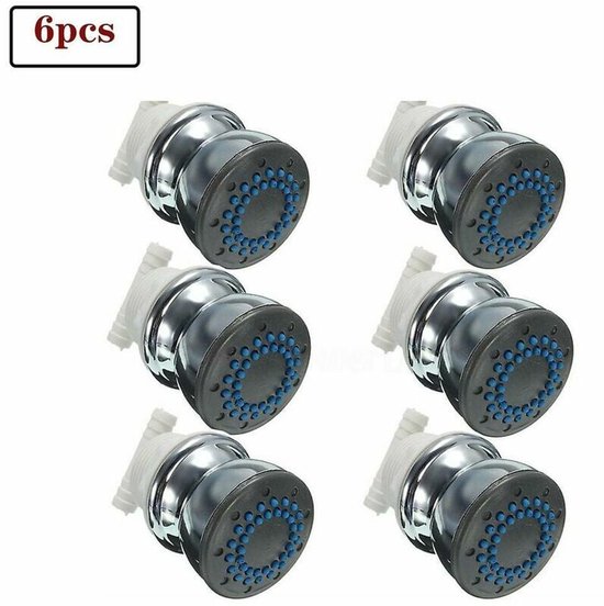 Geschikt voor 6 stuks zijdouche zijdouches massagestraal zijstraal van Hudson Reed