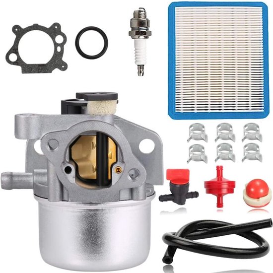 Geschikt voor 799871 799866 Carburateur voor Briggs & Stratton 790845 796707 794304 Toro Recycler 22 Craftsman Motor Grasmaaier Onderdelenset van Merkloos	