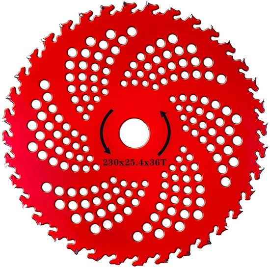 Geschikt voor 9" x 36 tanden hardmetalen bosmaaierbladen- zaagblad voor onkruidverdelger- onkruidverwijderaarblad voor Stihl Husqvarna- gazononderhoud- landbouwgrond- onkruid wieden langs de weg-Grasmaaierbladen van Merkloos	