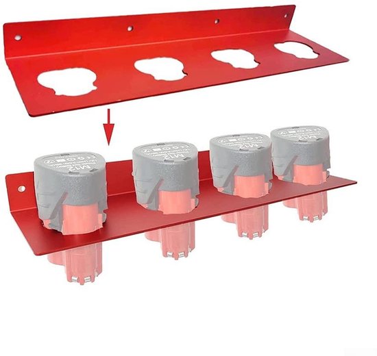 Geschikt voor Batterijhouder voor M12 met 4 sleuven van SMH G-Arts