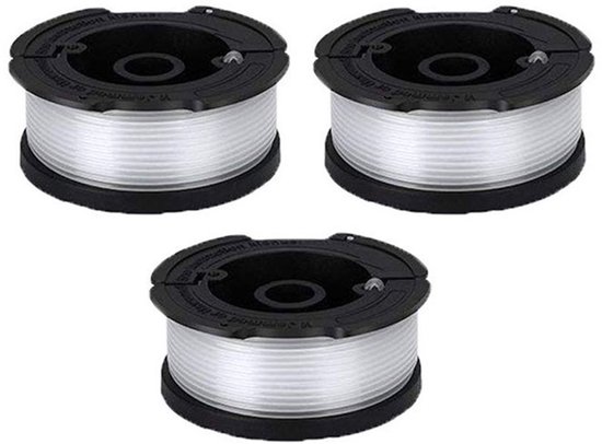 Geschikt voor Black&Decker AF100-3zp Grasmaaiers accessoires nylon maaien draad grasmaaien touw maaien hoofd touw vervanging gemonteerd van Merkloos	