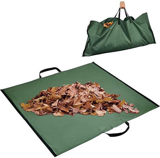 Geschikt voor Bladzak voor bladinzameling, tuinzak, bladzak, gazonafvalcontainer van zeildoek, tuinafvalmand, stevige canvas afvalzakken voor het verzamelen van tuingazonbladeren van Merkloos	