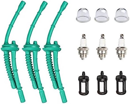 Geschikt voor Brandstoffilter-primerbol met bougie voor STIHL FS55 FS38 FS45 FS46 FS55R KM55 HL45 MM55 FS100 FS110 FS130 bosmaaier