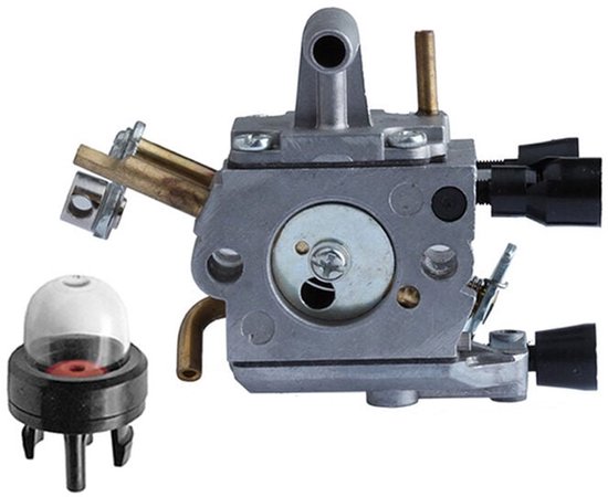 Geschikt voor Carburateur compatibel met heggenschaar FS400 FS450 FS480 SP400 SP450. van Merkloos	