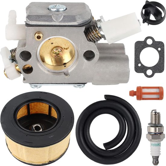 Geschikt voor Carburateur compatibel met STIHL MS251 MS231 MS 251 MS231 kettingzaag met luchtfilter bougie brandstoffilter oliefilter reparatieset C1Q-S233 1143-120-0617 van Stihl