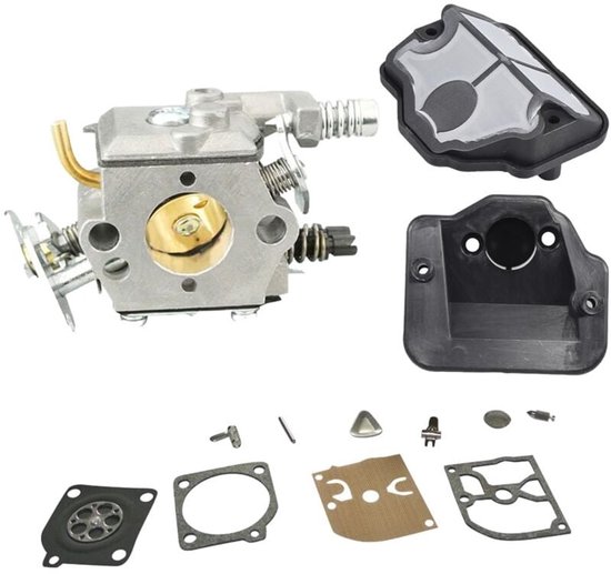 Geschikt voor Carburateur luchtfilter en reparatiemembraanpakking voor HUSQVARNA 36 41 136 137 141 142 137 E 141 142 142E kettingzaagonderdelen van Merkloos	