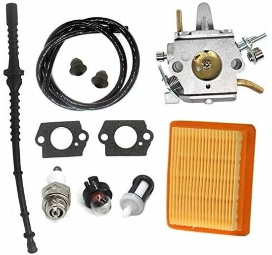 Geschikt voor Carburateur met luchtfilter en brandstofleiding voor Stihl FS400 FS450 FS480 SP400 SP450 - Vervangt Zama C1Q-S34H, 4128 120 0651, 4134 141 0300. H524 van Merkloos	