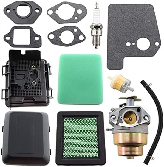 Geschikt voor Carburateur met luchtfilter, luchtfilterdeksel, kit voor GC135, GC160, GCV160, GCV190 grasmaaier, vervangt 17231-ZM0-040 HRB216 HRR216 HRS216 HRT216 van Merkloos	