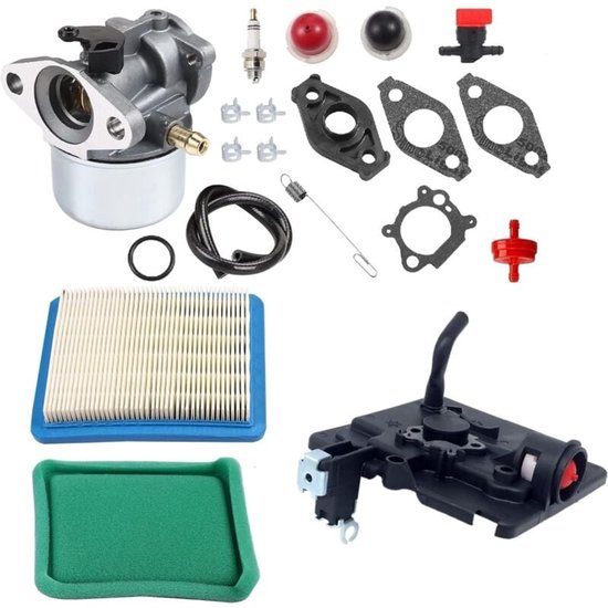 Geschikt voor Carburateur voor Briggs & Stratton 694202 693909 692648 499617 498170 497586 498254 497314 497347 497410 799872 790821 498255 498966 698444 14111 Carburateur en 795259 Luchtprimerbasis van Merkloos	