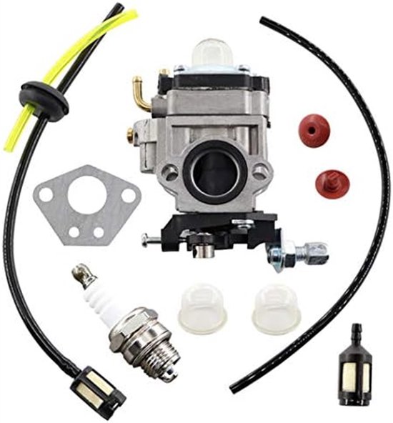 Geschikt voor Carburateurset voor Florabest FBS 43 A1, FBK 4 B2 4 in 1 \\/ Parkside PBK 4 A1, PBS 2 A1 Bosmaaier van Florabest
