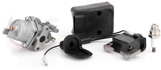 Geschikt voor Fietsaccessoires Carburateur Ontstekingsspoel Luchtfilter Bougie Voor 47CC 49CC Mini Pocket Bike van Merkloos	