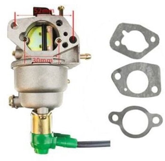 Geschikt voor GX390 GX270 188F 5KW carburateur voor generator met pakkingen en solenoïdeklep van Merkloos	