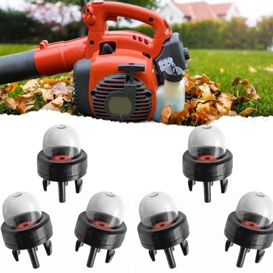 Geschikt Voor kleine tweetaktmotor clip-on startpomp, Geschikt Voor Poulan Echo kettingzaag, Ryobi BP42, Homelite, Bolens trimmer, 125B, 125BX, 125BVX bladblazer 530047721, 503936601, 6-pack