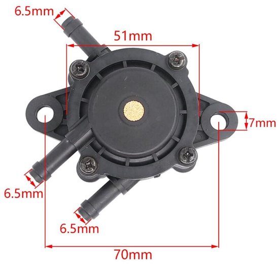 Geschikt voor Kohler brandstofpomp 17 pk-25 pk 491922 691034 692313 808492 808656 van Gimiton