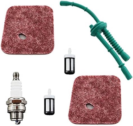 Geschikt voor Luchtfilter, brandstoffilter, bougie, leidingen voor Stihl FS38 FS45 FS46 FS46 C FS55 Hs45 HL45 Fc55 KM55 bosmaaier vervangen 4140\\u2013124\\u20132800 van Merkloos	