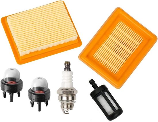 Geschikt voor Luchtfilter met bougie, brandstoffilter Compatibel met bosmaaier STIHL FS120 FS200 FS250 FS300 FS350 FS400 FS450 Compatibel met 4134 141 0300 van Merkloos	