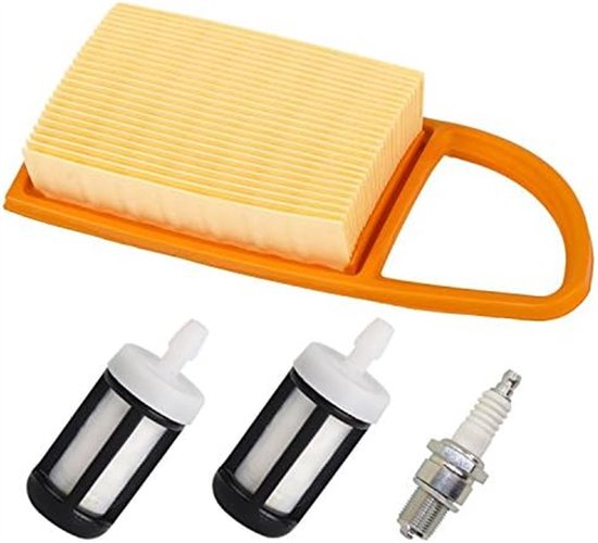 Geschikt voor Luchtfilter met bougiebrandstoffilter voor Stihl BR500 BR550 BR600 rugblazer Vervangt 4282 141 0300 4282 141 0300B (verpakking van 1) van Poweka