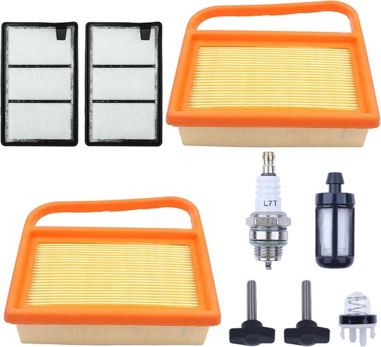 Geschikt voor Luchtfilter voor Sthil TS410 TS420 TS410Z TS420Z TS 410 TS 420 Betonzaag Luchtfilter met bougie Primerbol Brandstoffilter Onderhoudsset Vervangt 4238 140 4401 4238 140 1800 4238 141 0300 van Merkloos	