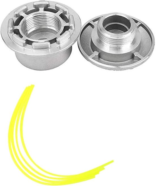 Geschikt voor Maaikop, aluminium draadtrimmerkop, 4-draads universele trimmerkop, trimmerkop, universele maaikop, maaikop voor de tuin van Merkloos	