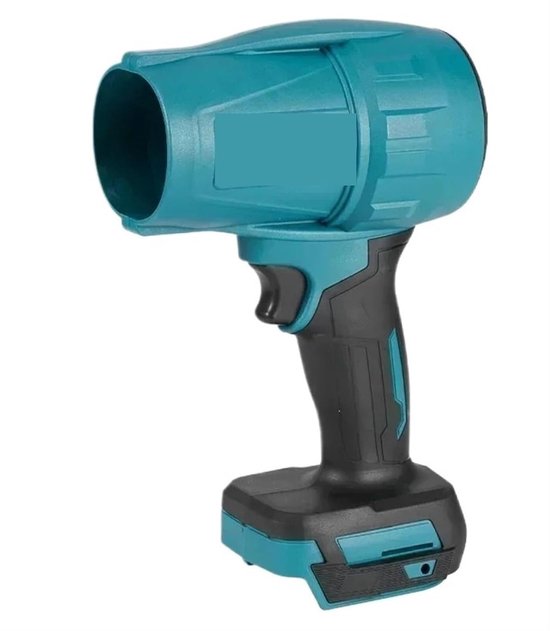 Geschikt voor Makita Turbo Jet blazer, hogesnelheids mini ventilator blazer, geschikt voor Makita 18V batterij, draadloze handmatige turboblazer, geschikt voor sneeuwblad reiniging en kamperen, standaard model (exclusief batterij)