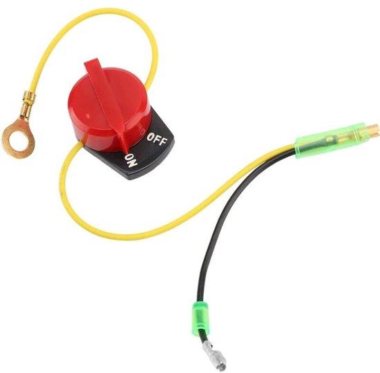 Geschikt voor Motorstopschakelaar voor Gx110 Gx120 Gx160 Gx200 Gx240 Gx270 Gx340 Gx390 Kill Aan Uit Uit Stopknop，100pcs van Onbekend.