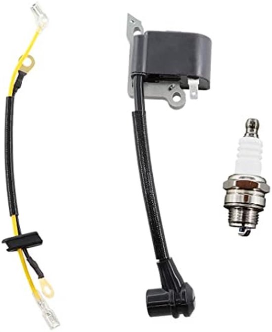 Geschikt voor Ontstekingspoel met bougie voor Husqvarna 136 137 137E 141 142 142E 235 240 23 26 36 41 Vervangt 545199901 van HURI