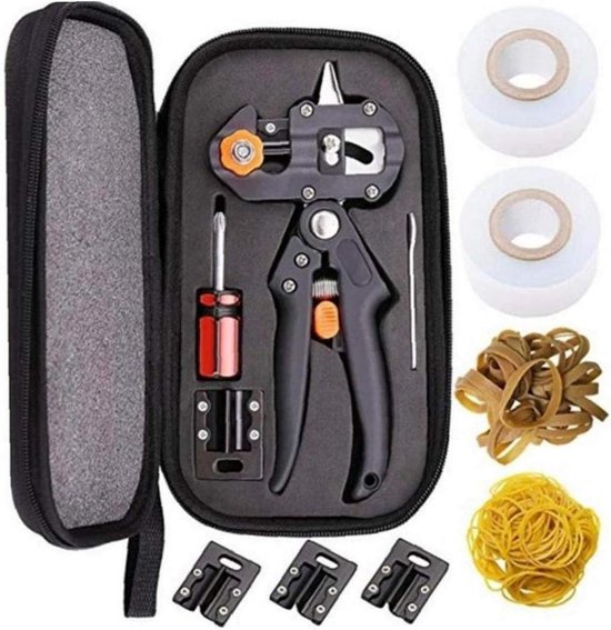 Geschikt voor Professionele entschaar Tuinschaar Boomentingstang Tuinentingset voor bomen (zwarte stoffen tas + elastiek + membraan) van Merkloos	