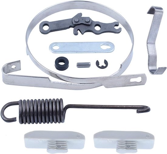 Geschikt voor Reparatieset voor kettingzaagremband voor Stihl MS250 MS230 MS210 025 023 021 met platte veer. Vervangende onderdelen voor kettingzaaggeleiderbumperstrip voor 1123 162 7800 1123 648 6600. van Hicello