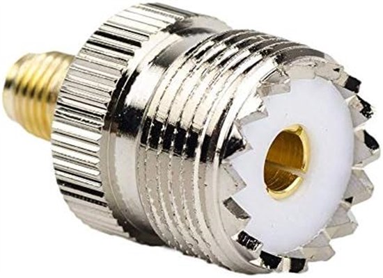 Geschikt voor SMA vrouwelijk naar UHF vrouwelijk SO-239 SO239 RF coaxiale adapter compatibel met Baofeng UV5R en GT3-TP radio's PL259 naar basisstationantenne (1 st.) van Merkloos	