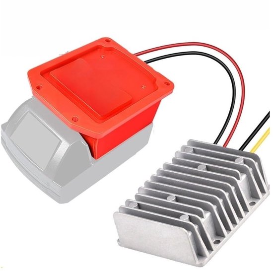 Geschikt voor Spanningsregelaar/gelijkrichter voor Milwaukee, elektrische wielomvormer, 40A 480W Buck-spanningsregelaar, DC 18V naar DC 12V stepdown-adapter, gelijkrichter van Merkloos	
