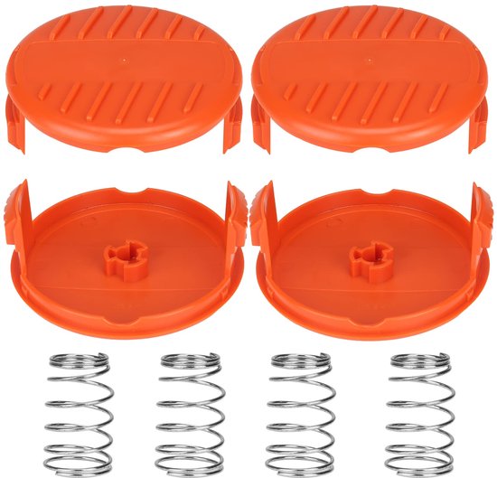 Geschikt voor Spoelkappen A6481 A6485 RC-100-P voor Black Decker GL280, GL301, GL425, GL430, GL545, GL555, GLC13, STC1820, ST1823, GLC1825L, GLC3000. Vervangende spoelafdekking. (4 doppen van van Merkloos	