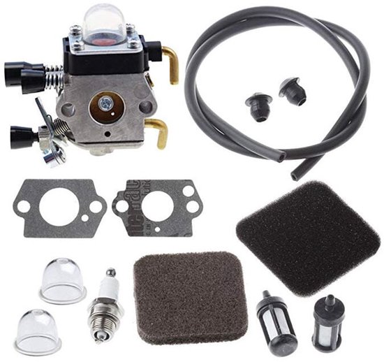 Geschikt voor Stihl FC72 FS72 FS74 FS76 Carburateur Kit - Met Luchtfilter Olieslang van Merkloos	