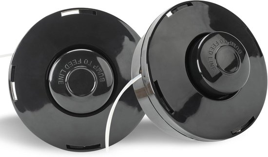 Geschikt voor Strimmerkoppen Universele Dual 2-lijn Strimmer Vervangende Kop - M10 x 1,25 - Bump Feed Spoelkop met Automatische Tip -2 stuks -Zwart van Merkloos	