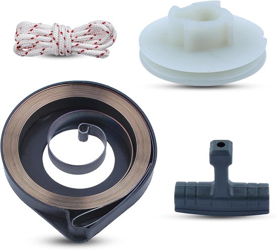 Geschikt voor Terugslagstarterpoelie veerset voor Husqvarna 55, 51 en 50 kettingzaag 505303735 van Topteng