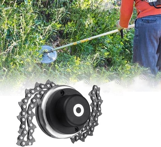 Geschikt voor Universele onkruidverwijderaar, kettingtrimmerkop 10 mm installatie, tuinmaaier, accessoires voor grasmaaiergereedschappen buiten, universele kettingtrimmerkop vervangende onderdelen, grasmaaier (zwart) van Merkloos	