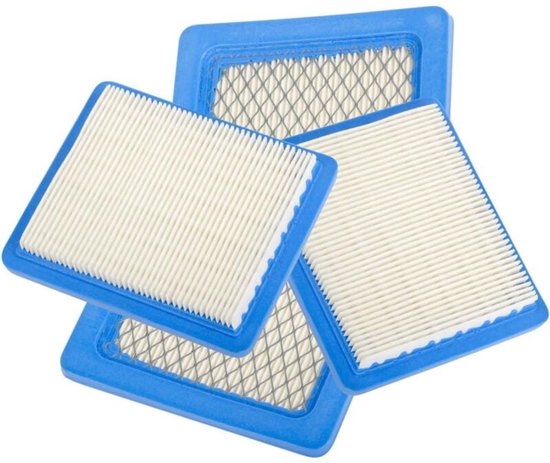 Geschikt voor Verpakking van 4 platte luchtfilterpatronen compatibel met Briggs & Stratton 491588 491588S 4915885 399959 John Deere PT15853 Oregon 30-710 van DROMEDARY