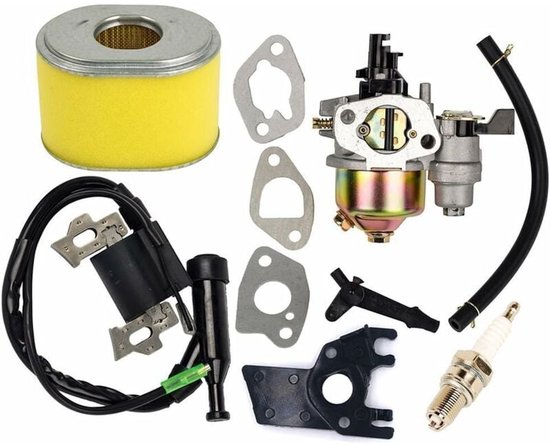 Geschikt voor Vervangende carburateur met ontstekingsspoel en luchtfilter voor Honda GX160 GX200-5,5 pk - 6 pk grasmaaiermotor van Larcele