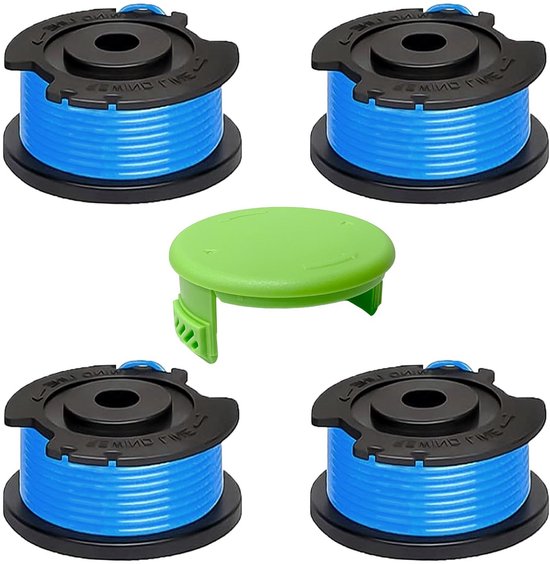 Geschikt voor vervangende spoelen voor grasmaaiers, voor Greenworks 29252/29092, voor Greenworks 18V/24V/40V/60V/80V, voor Greenworks spoelafdekking 3411546A-6 (4 spoelen + 1 dop) van OuyFilters