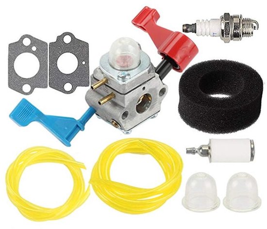 Geschikt voor Zama C1U - W12 Carburateur Kit - Poulan FL1500 - Met Luchtfilter, Oliefilter en Bougie van Poweka
