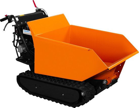 Getraceerde mini dumper benzine motorkruiwagen - oranje - 500kg - 9hp