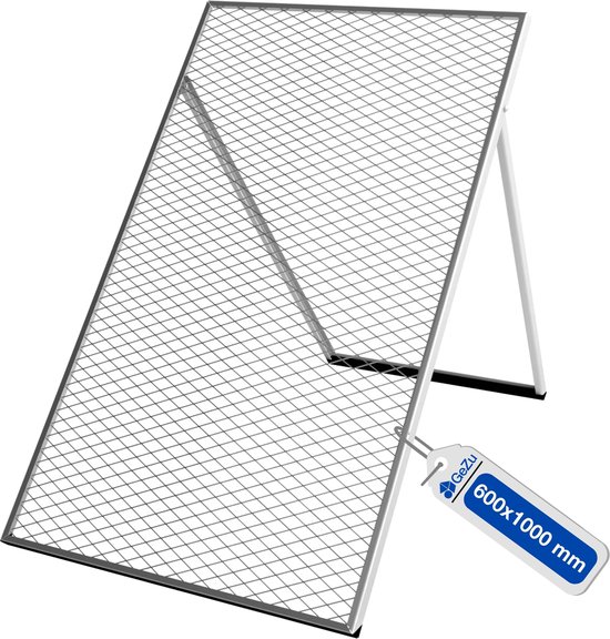 GeZu Impex grondzeef 100 × 60 cm – Gegalvaniseerde Grond- & Aardezeef voor Tuin, Compost en Bouw – Stevig Metaal van Merkloos	