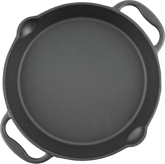 Gietijzeren grillpan met dubbel handgrepen en schenktuiten - 25 cm van Le Creuset