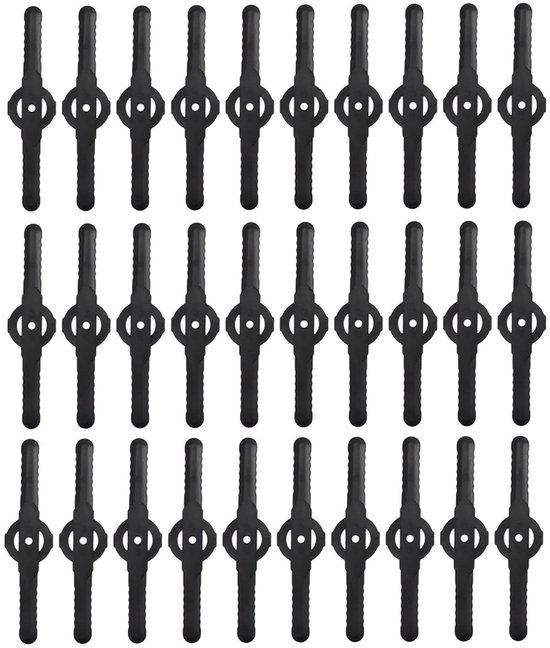 Gigicial Kantenmaaier - Maaibladen - Duurzame kunststof snijbladen voor tuin en landbouw - 100 stuks - Zwart van Merkloos	