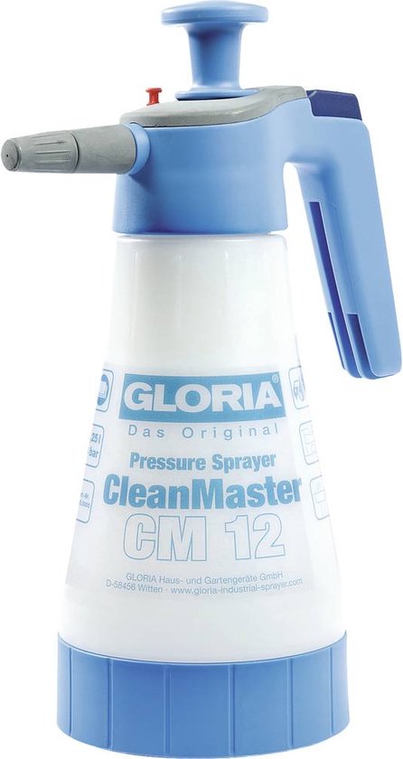 GLORIA CleanMaster CM 12 - vulinhoud 1.25 l., EPDM afdichtingen, sproeib. verst., Hand drukspuit van Merkloos	