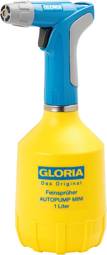 Gloria Haus und Garten 000950.0000 AutoPump Mini Tuinverstuiver 1 l Geel, Blauw van Merkloos	