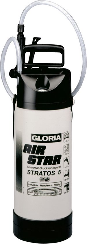 Gloria Pro 5 Drukspuit - Kunststof - Oliebestendig - 5L - 0810725 van Gloria