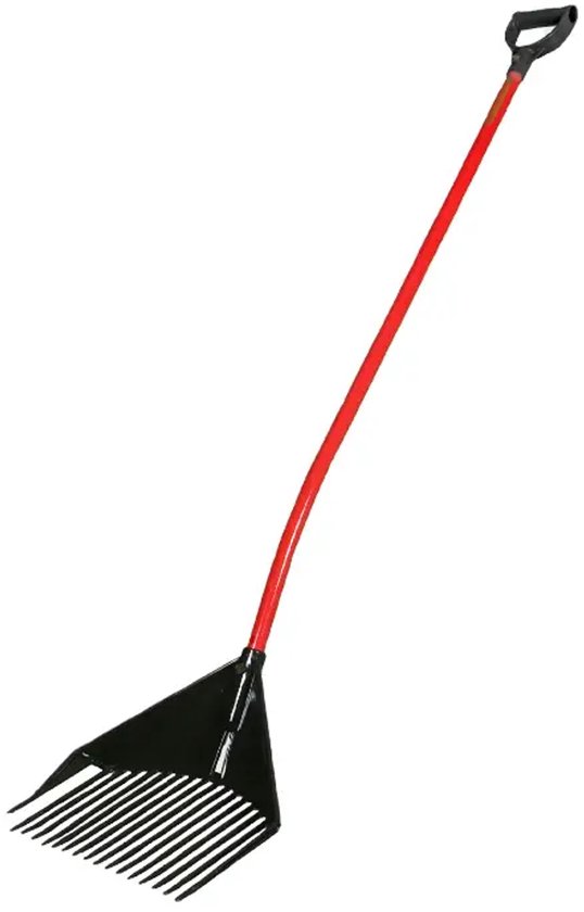 Golden Gark - Bladhark en Schepvork – 18 Tands – 35 cm – Met Gebogen Aluminium Steel en D-greep van Merkloos	