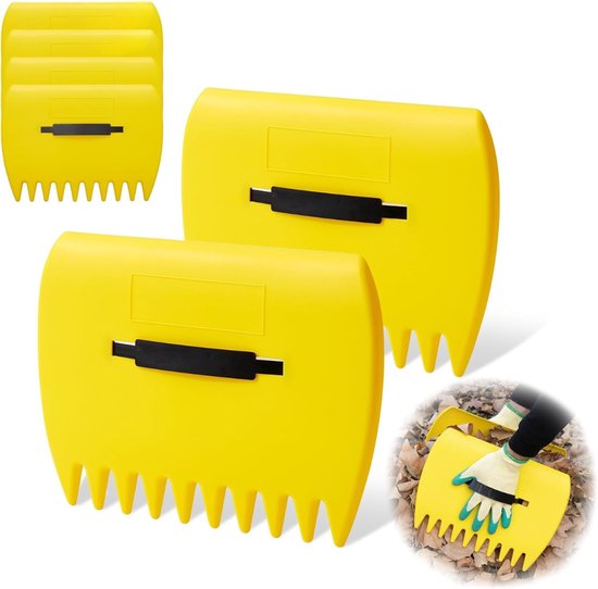 Goodivery® - Bladverzamelaar - 2 Paar Bladgrijpers En Bladverzamelaars - Robuuste Bladhark - Lichtgewicht Bladgrijper Voor Moeiteloos Bladeren Verzamelen - Ideaal Voor Het Opruimen Van Gazon - Tuin- En Tuinafval van Goodivery