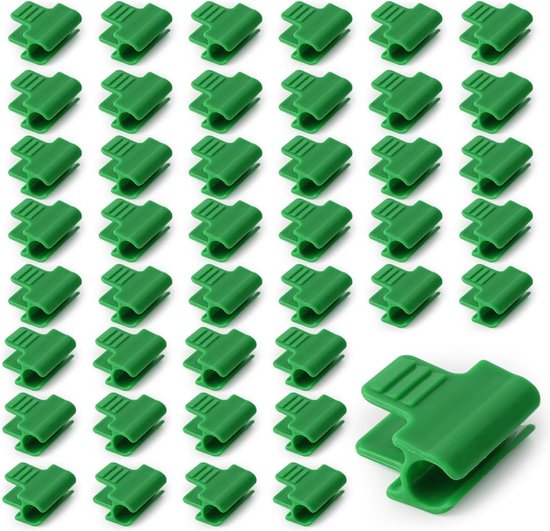 Goodivery ® Set van 50 Tuinklemmen voor Kassen, Schaduwdoeken en Folies, Verstelbare Buisklemmen van Merkloos	