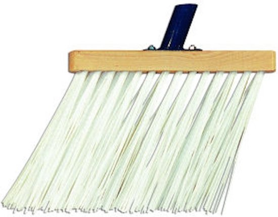 Goot-/schuine bezem nylon wit mt. 40cm. van Vikan